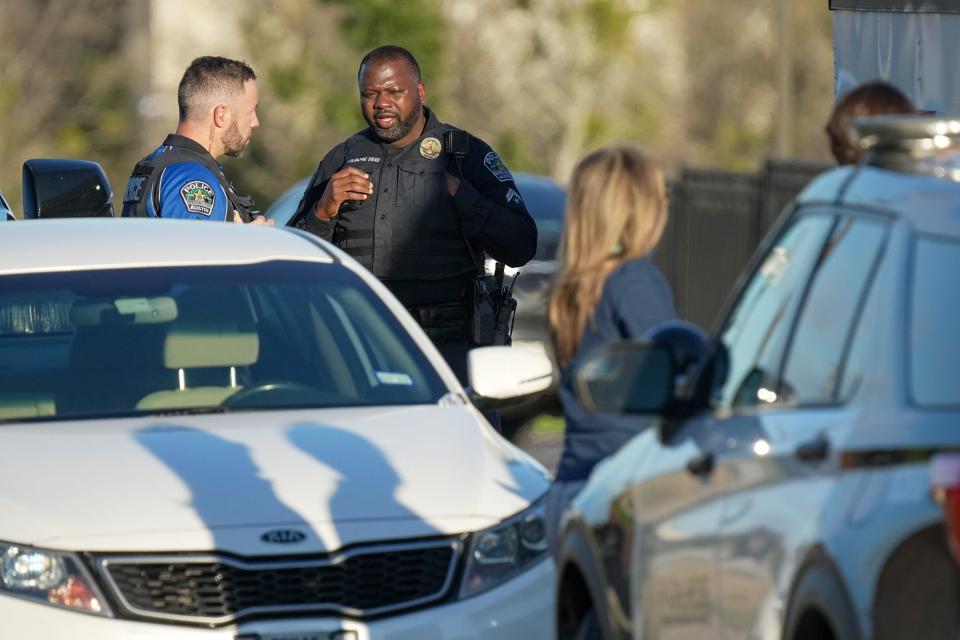 Austin police went to the apartment complex Tuesday after reports that a man was firing a rifle in the parking lot, according to officials.