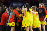 <p><strong>43. Maryland</strong><br>Top 2017-18 sport: field hockey. Trajectory: Steady. Life in the Big Ten continues to be difficult. The Terrapins were in the top 35 in their last season with the ACC and first with the Big Ten, but since then have finished 59th, 50th and this year 53rd. The Terms are good at sports with sticks (field hockey, lacrosse), less so in everything else. </p>