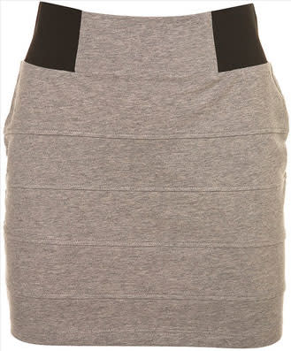 Elastic Side Sweat Mini Skirt - $36.00