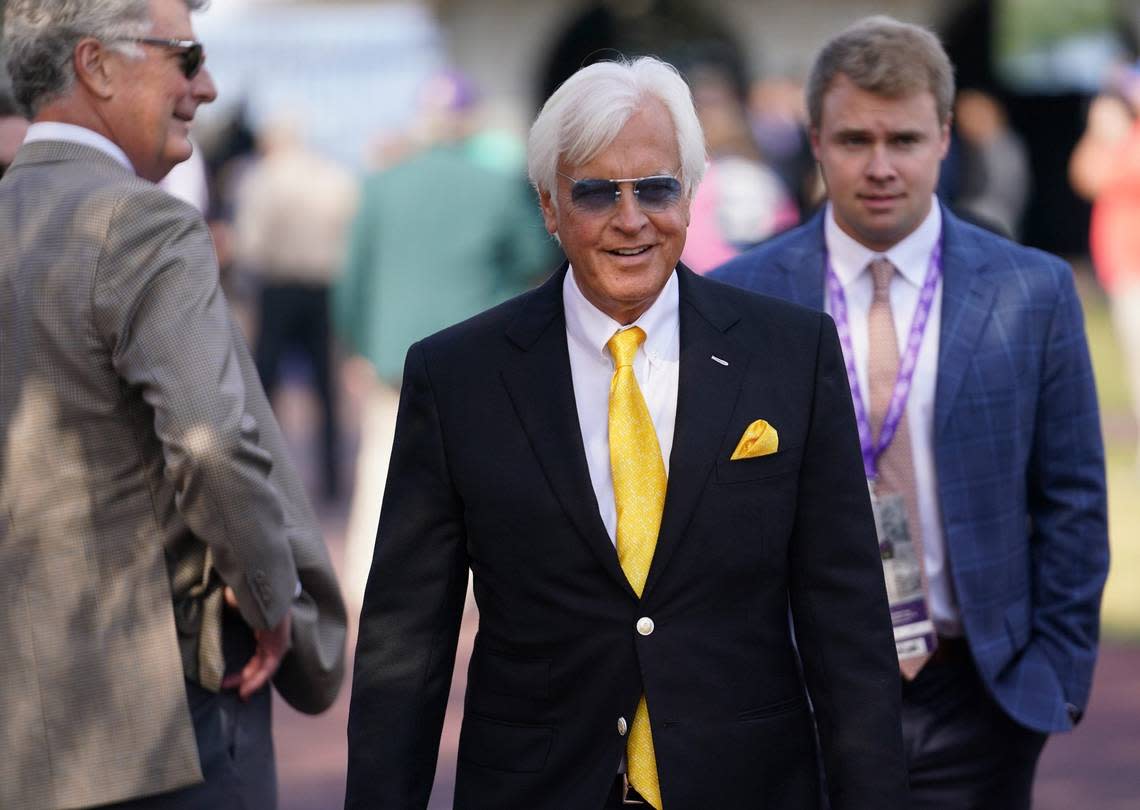 Horses trained by Bob Baffert will not be allowed to participate in the Kentucky Derby for the third straight year in 2024 pending the outcome of a lawsuit filed in Louisville this week by one of the Hall of Famer’s biggest clients.