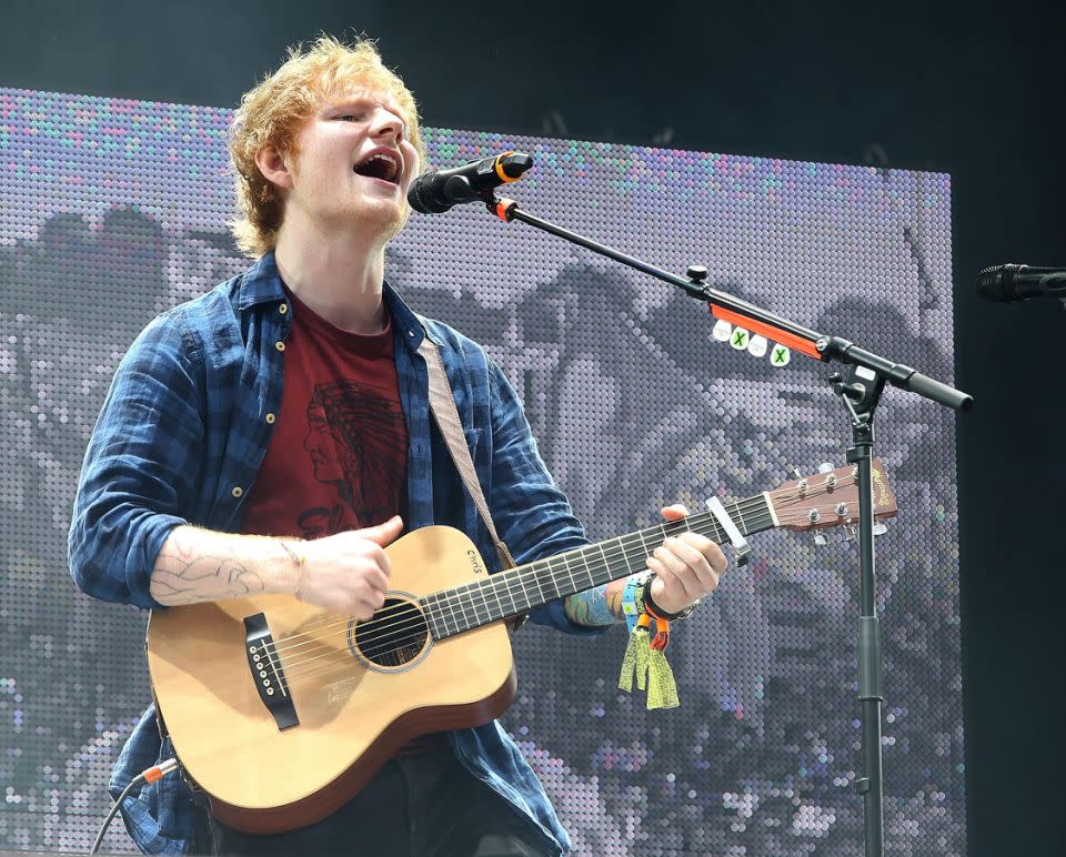 Ed performed at last year's Glastonbury festival too. Source: Getty