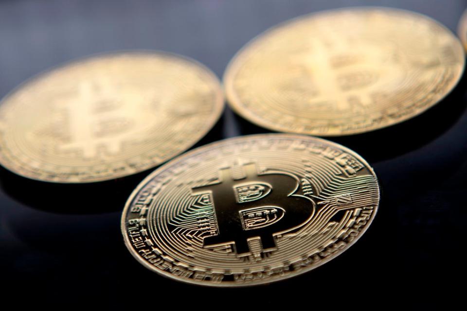 A physical representation of bitcoin  (AFP/Getty Images)