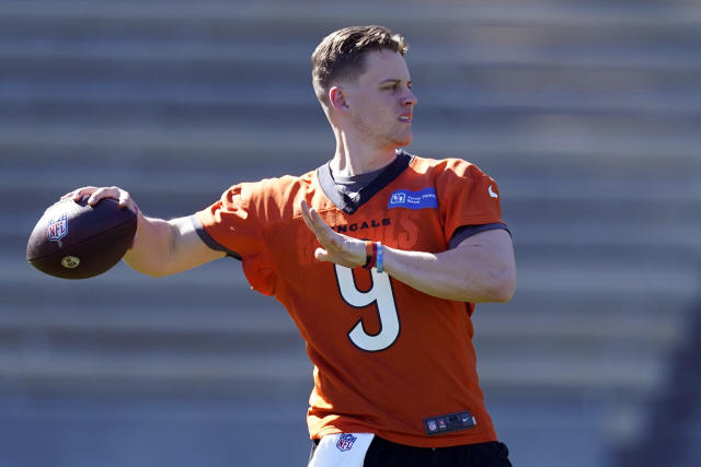 Joe Burrow training with Ja'Marr Chase and Justin Jefferson