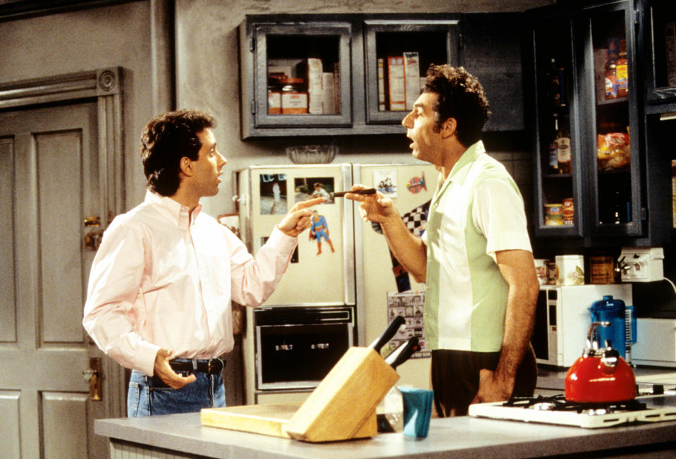 Jerry Seinfeld, left, and Michael Richards were two of the "Seinfeld" four. (Photo: Castle Rock Entertainment/Courtesy: Everett Collection)