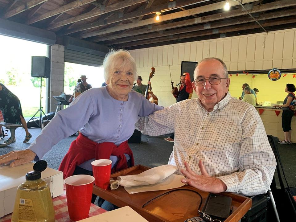 Robert Samuels, right, died April 26, 2020, of COVID-19. Karen Brown died April 29, 2020. The Piermont couple had shared a room at Engelwood Hospital during their treatment, said Charlie Samuels, Bob's son.