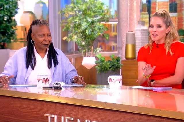 <p>ABC</p> Whoopi Goldberg and Sunny Hostin on 'The View'