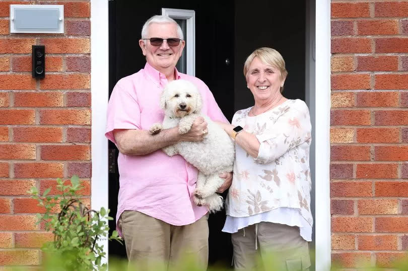 Sue and Kenneth made the difficult decision to downsize but are now reaping the benefits -Credit:Gary Oakley/Manchester Evening News