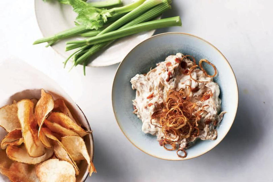 Caramelized Onion and Bacon Dip