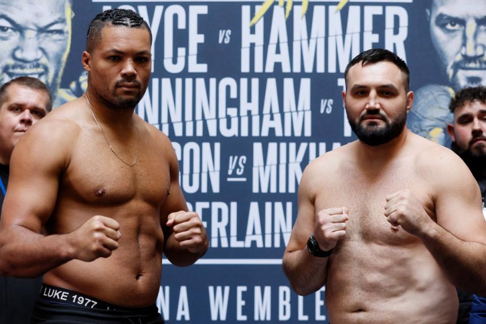 Joe Joyce is expected to make light work of Christian Hammer at Wembley Arena on Saturday evening  (Action Images via Reuters)