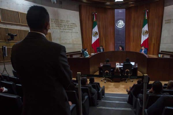 Sesión del Tribunal Electoral del Poder Judicial de la Federación