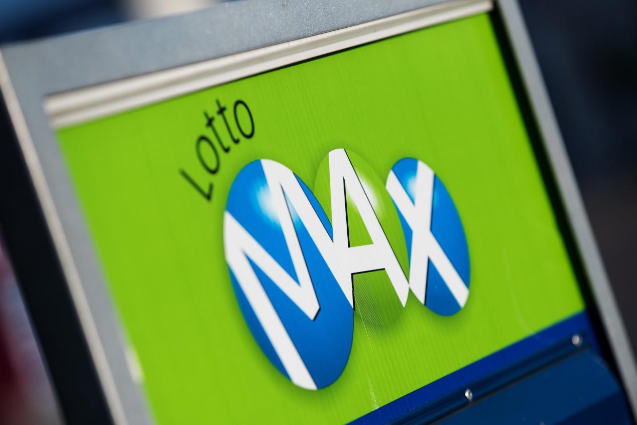 Lotto Max display in Joyceville, Ont. THE CANADIAN PRESS IMAGES/Lars Hagberg 