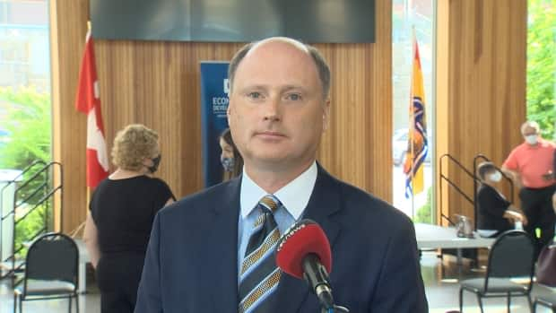 Post Secondary Education, Training and Labour Minister Trevor Holder said New Brunswick colleges and universities will make their own decisions about COVID-19 protocols and when to resume in-person classes.