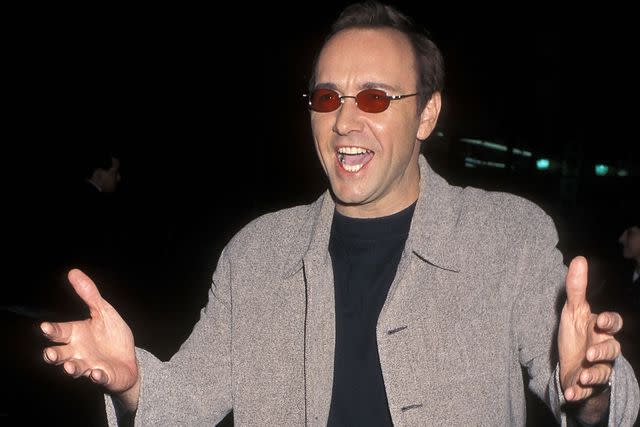 <p>Ron Galella, Ltd./Ron Galella Collection via Getty</p> Kevin Spacey attends the 'L.A. Confidental' premiere at Mann's Chinese Theatre in Hollywood, California, on Sept. 16, 1997