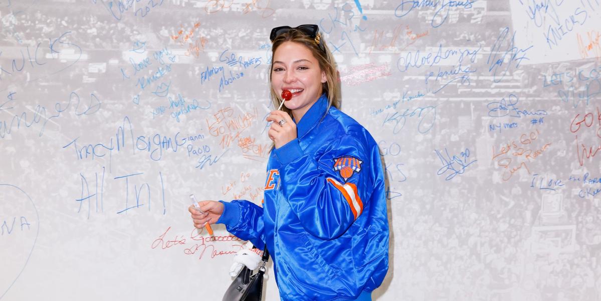 Kith New York Knicks Satin Bomber Jacket Black