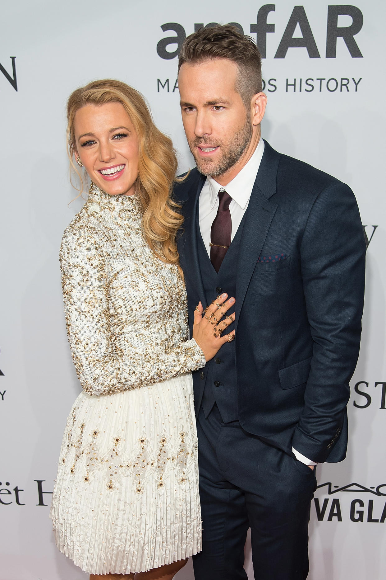 Blake Lively and Ryan Reynolds posing together