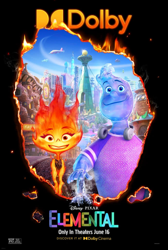 Elemental Posters and Video Preview New Pixar Movie