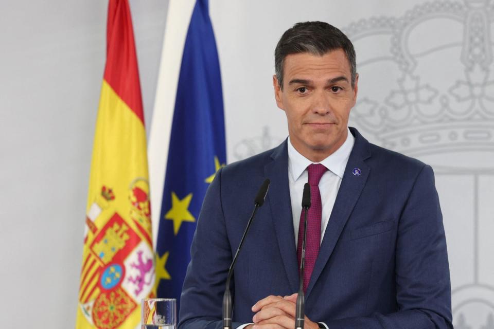 Spain’s acting Prime Minister Pedro Sanchez has asked for transparency from the RFEF (AFP via Getty Images)