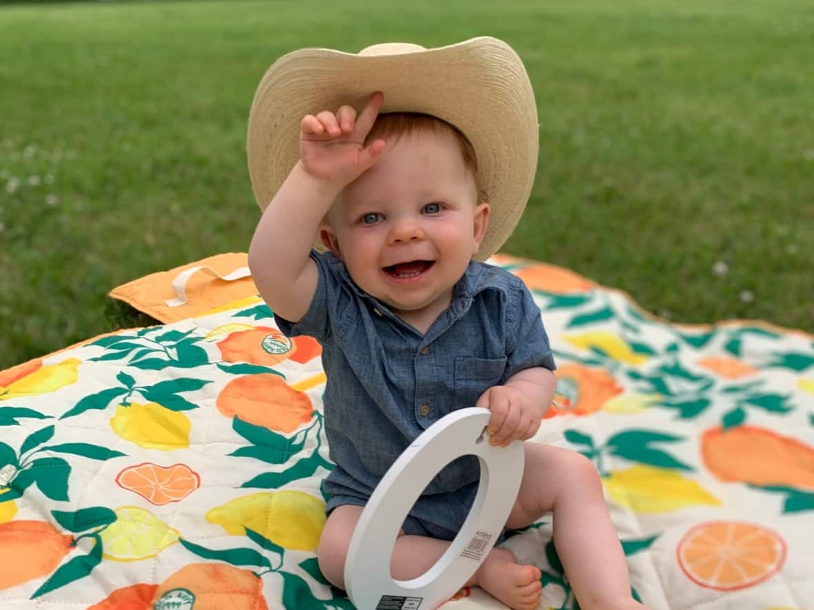 Melanie Paradis says a bad case of the disease left her son Everett in agony days after this photo was taken.  (Submitted by: Melanie Paradis - image credit)