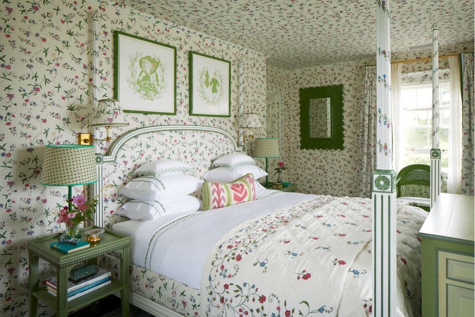 grey gardens east hampton guest bedroom