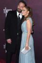 <p>Affleck and Lopez looked totally loved up while at the L.A. premiere of <em>The Tender Bar </em>on Dec. 12, 2021. </p>