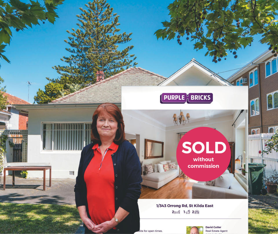 Yvonne’s home was passed in with another agent, she listed with a Purplebricks agent, sold in 2 weeks for $50,000 more and saved $22,000 in commission.
