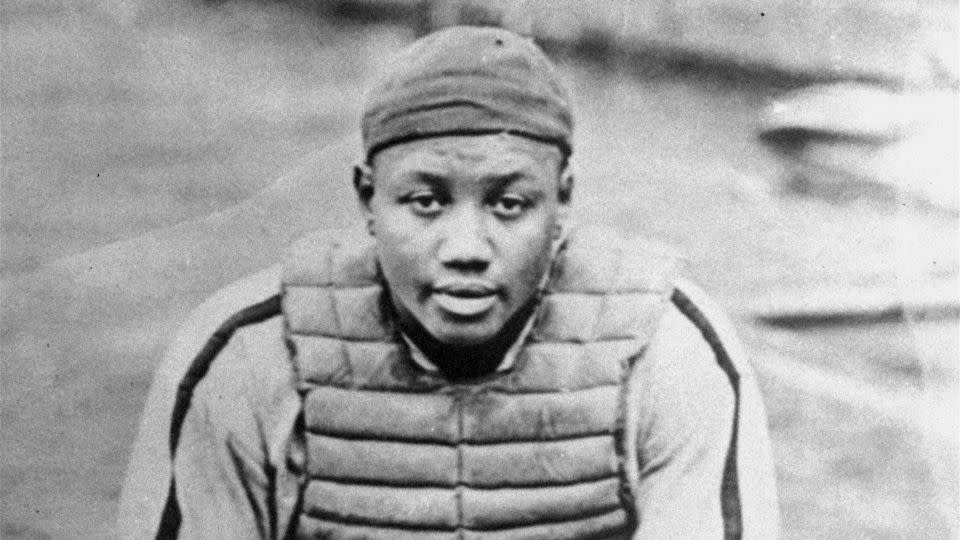 Baseball catcher Josh Gibson in an undated photo. - AP