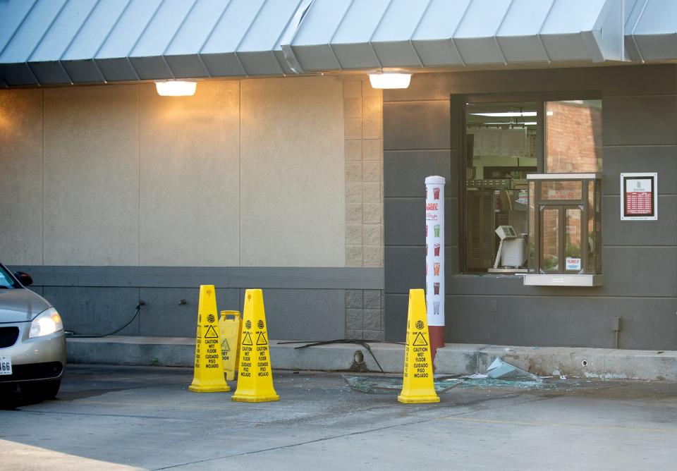 Wichita Falls Police investigated multiple business burglaries Tuesday morning including one at the Burger King on Holliday Road where it appeared the suspect broke in through the drive-thru window. 