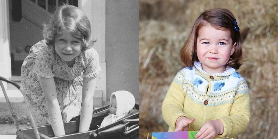 All Of the Times Princess Charlotte Looked Exactly Like Queen Elizabeth II