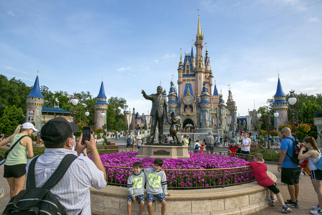 Disney's theme parks such as Magic Kingdom Park at Walt Disney World Resort are important to the company's bottom line. (AP Photo/Ted Shaffrey, File)