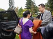 Huawei Technologies Chief Financial Officer Meng Wanzhou leaves her home to appear in British Columbia supreme court