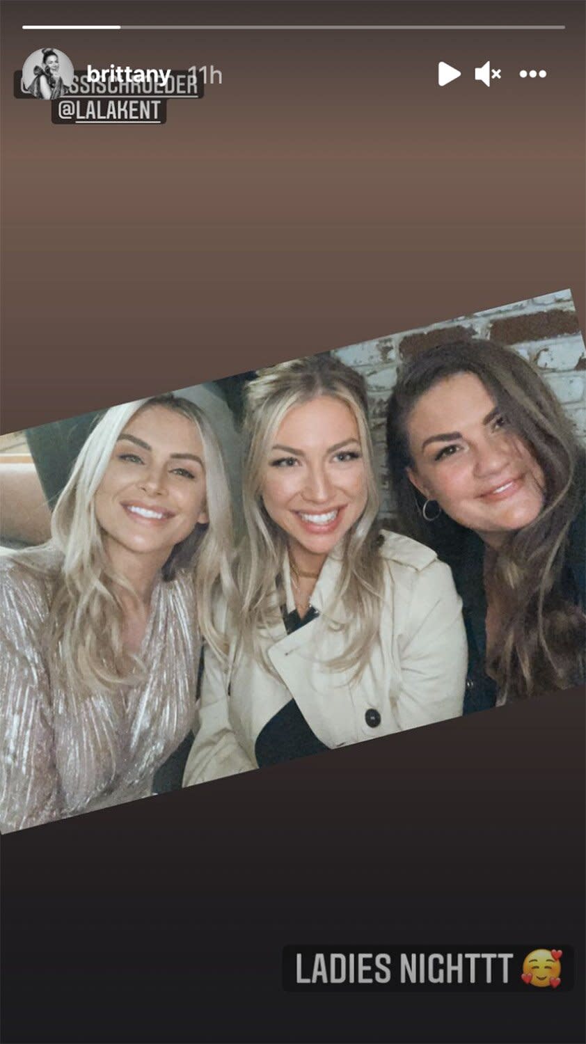 Lala Kent Has Ladies Night with Brittany Cartwright and Stassi Schroeder