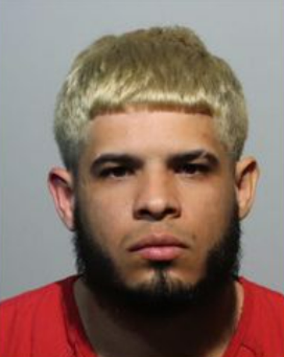 Jordanish Torres-Garcia was taken into custody on 19 April on unrelated charges to the carjacking case. Speaking to authorities, he identified himself as the masked man who carjacked the white Dodge Durango (Seminole County Sheriff’s Office)