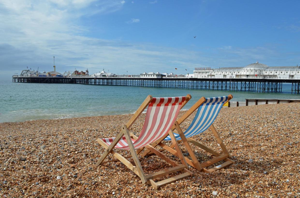 Deckchair views of Brighton Pier: Getty Images/iStockphoto