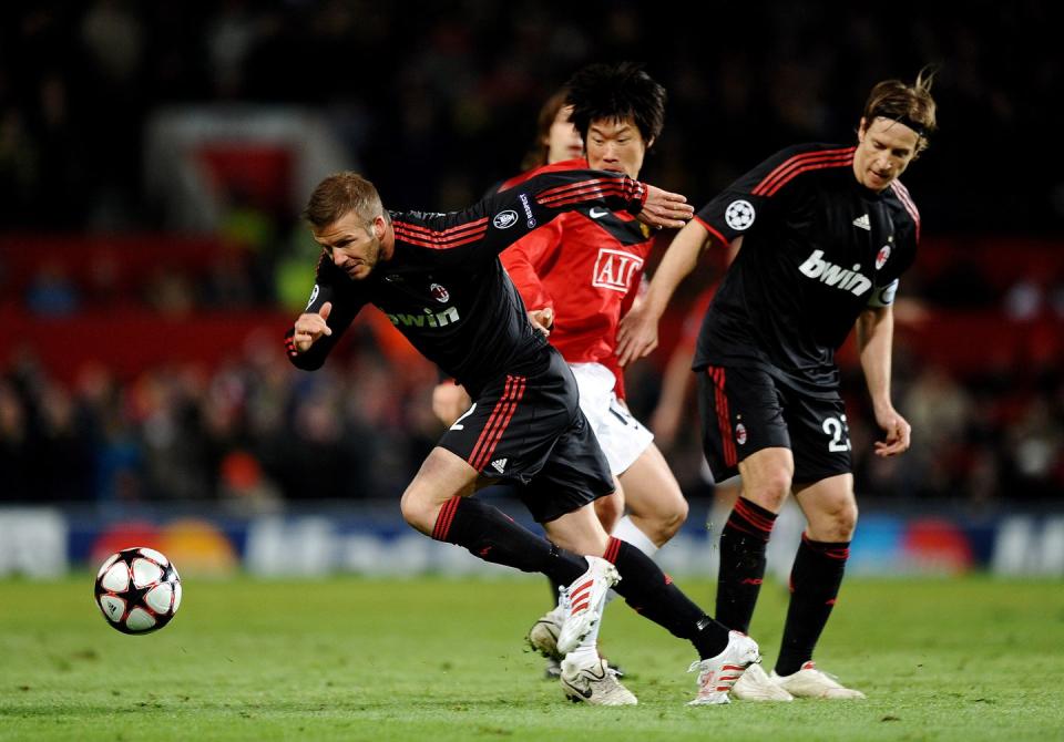 manchester united v ac milan uefa champions league