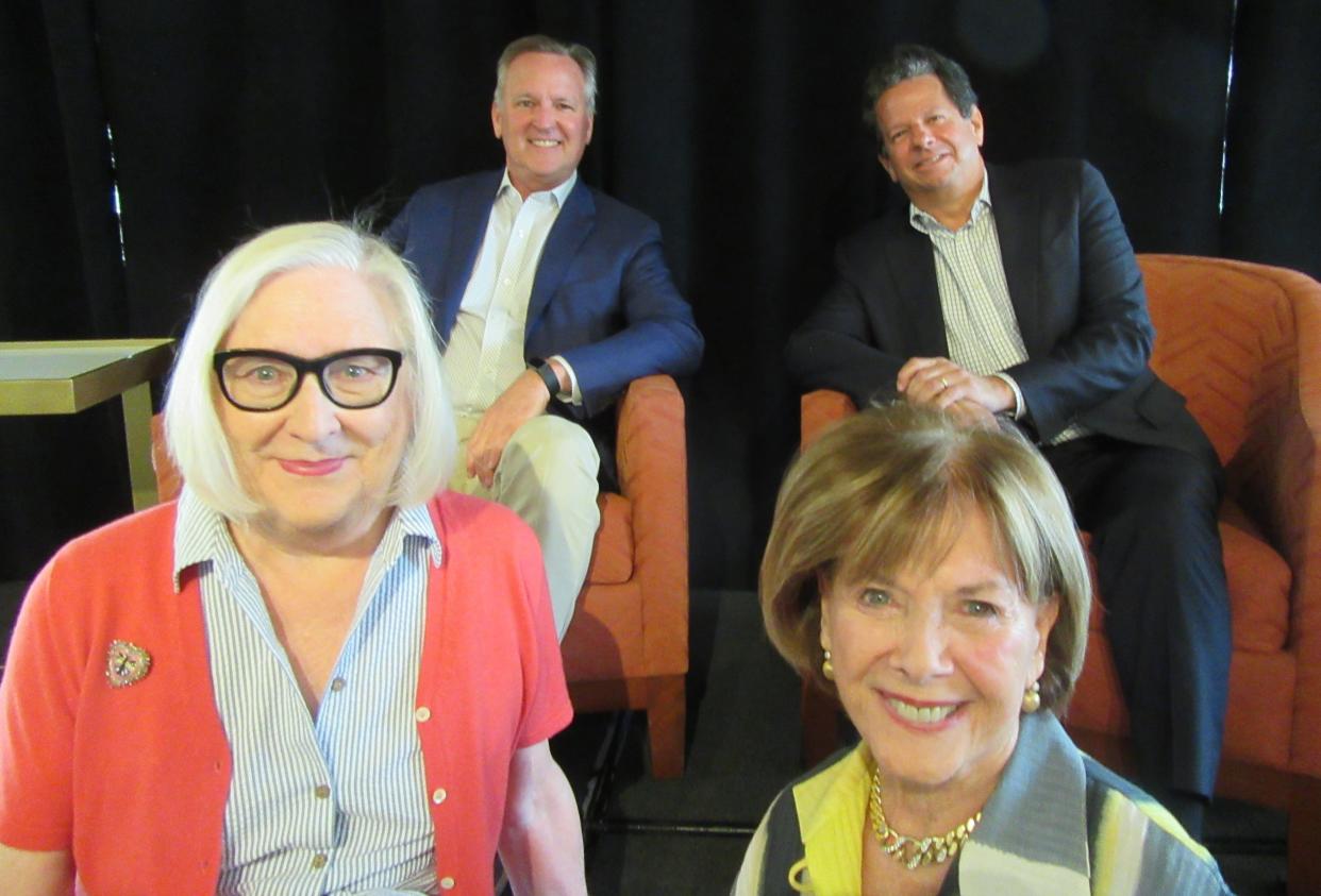 David Lane, Gary Ginsberg, Nancy Cunningham and Loreen Jacobson attended the Literary Society of the Desert's final luncheon of the season.