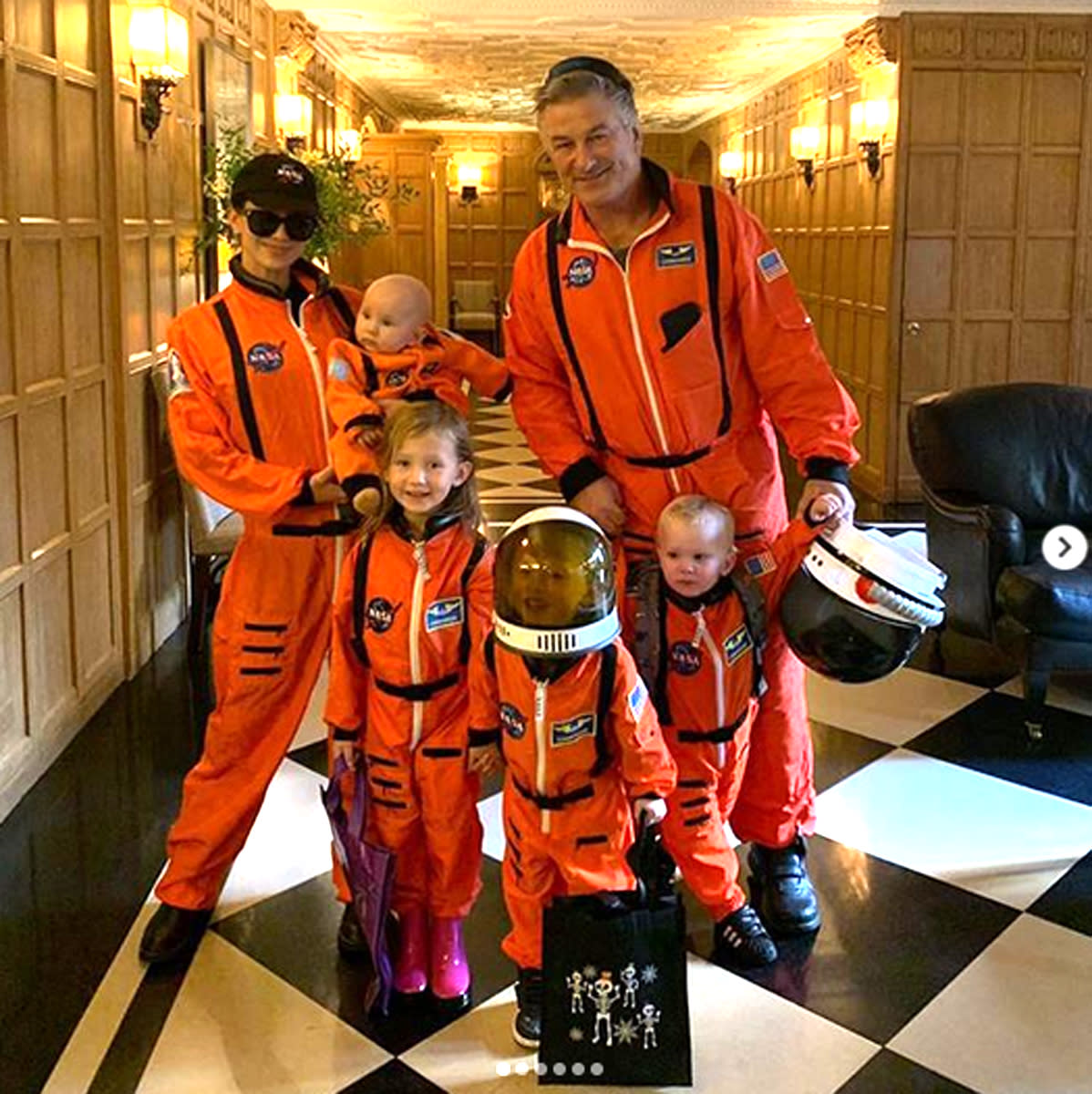 Alec and Hilaria Baldwin Have a Blast Dressing Up Their Kids in Astronaut  Costumes for Halloween