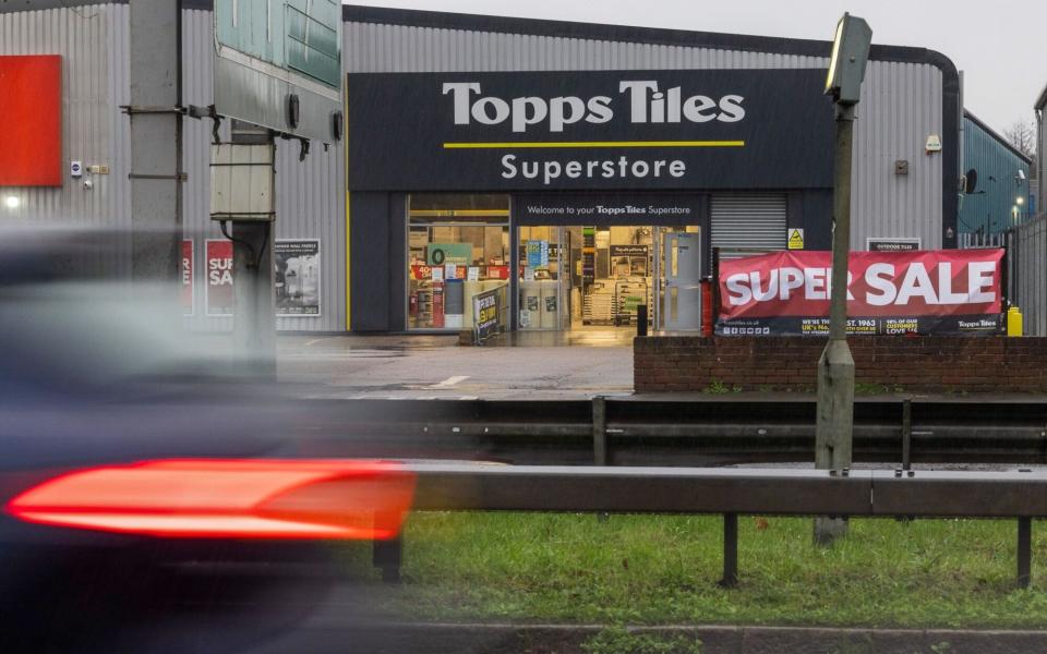 Topps Tiles shares plunged after it revealed a fall in revenues