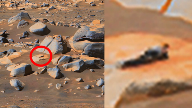Alien figure on Mars': Why people are saying an anonymous piece of rock is  proof of life on the red planet