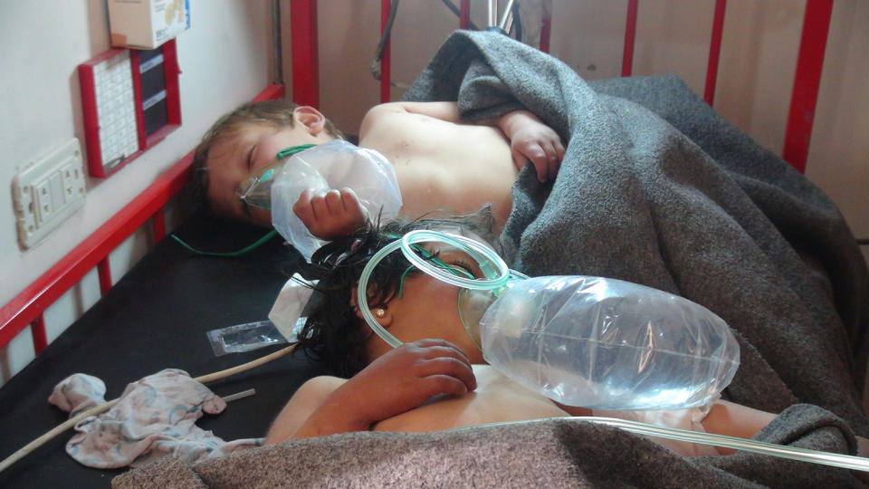 Syria suspected chemical attack