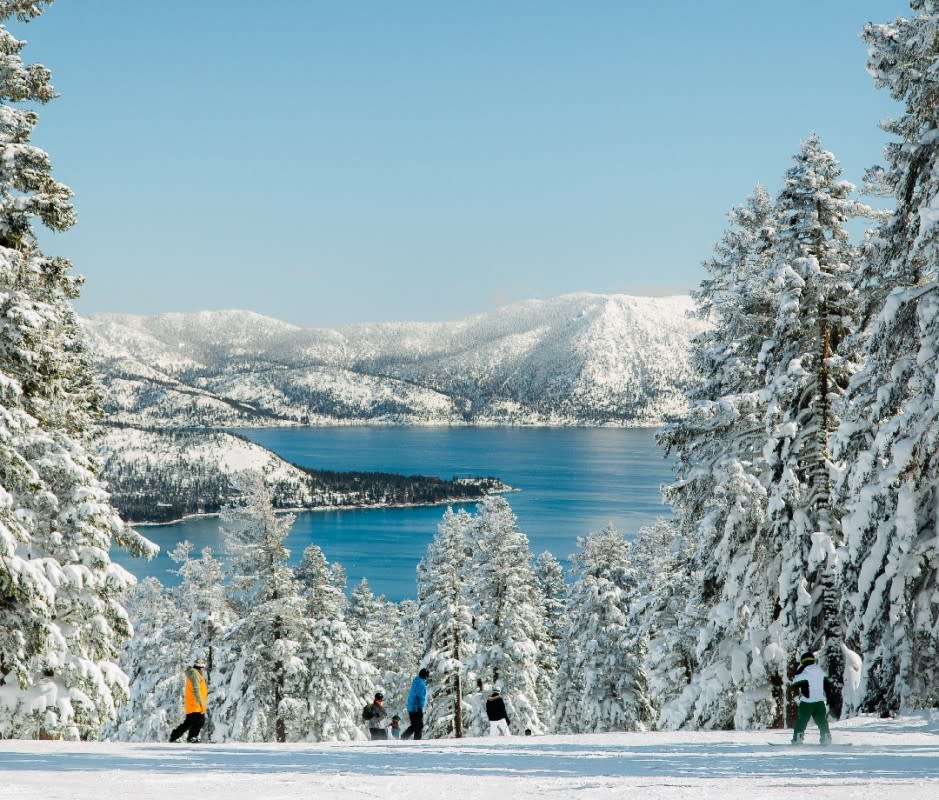 Skiers and snowboarders have their pick of 14 ski resorts in the Lake Tahoe area. <p>BX Photography/Getty Images</p>