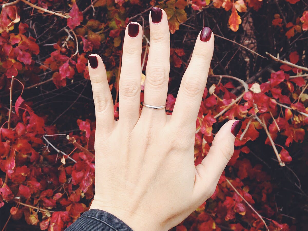 Colourful Nails - stock photo Autumn nails