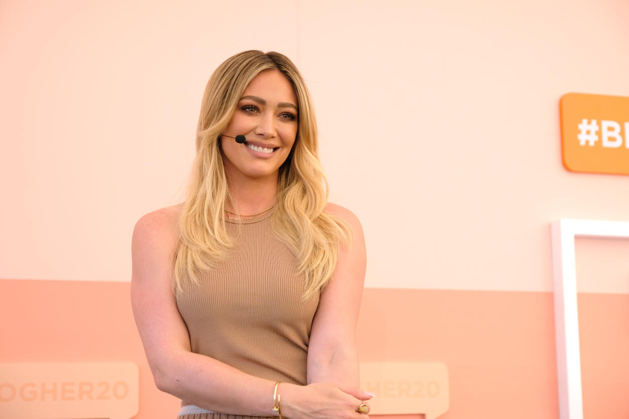 Hilary Duff (pictured in February) had some strong words for folks out and about during the pandemic. (Photo: Sarah Morris/Getty Images)