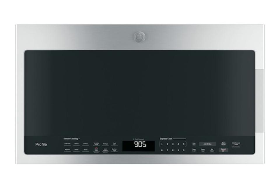 <p>Over-the-Range Microwave with Sensor Cooking</p><p>homedepot.com</p><p>$518.00</p><p><a href="https://go.redirectingat.com?id=74968X1596630&url=https%3A%2F%2Fwww.homedepot.com%2Fp%2FGE-Profile-Profile-2-1-cu-ft-Over-the-Range-Microwave-in-Stainless-Steel-with-Sensor-Cooking-PVM9005SJSS%2F206214752&sref=https%3A%2F%2Fwww.bestproducts.com%2Fappliances%2Fsmall%2Fa14410321%2Freviews-best-microwave-ovens%2F" rel="nofollow noopener" target="_blank" data-ylk="slk:Shop Now;elm:context_link;itc:0;sec:content-canvas" class="link ">Shop Now</a></p><span class="copyright">homedepot.com</span>