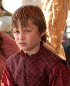 Closeup of Tommen in "Game of Thrones"