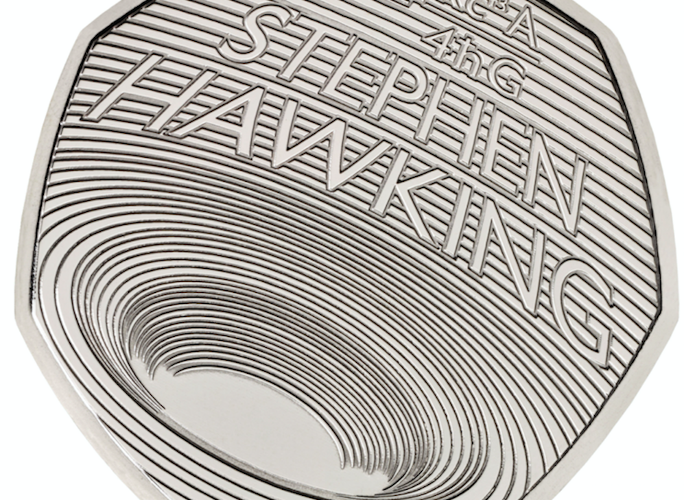 Professor Stephen Hawking’s work on black holes has been commemorated on a new 50p (Picture: PA)