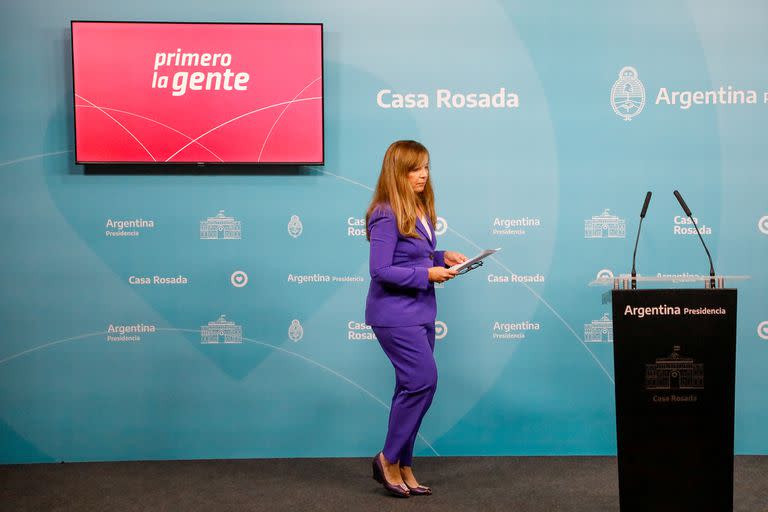 Gabriela Cerruti, portavoz presidencial