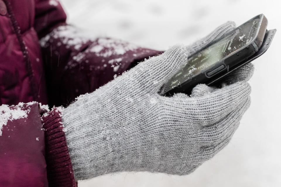 Touchscreen winter gloves