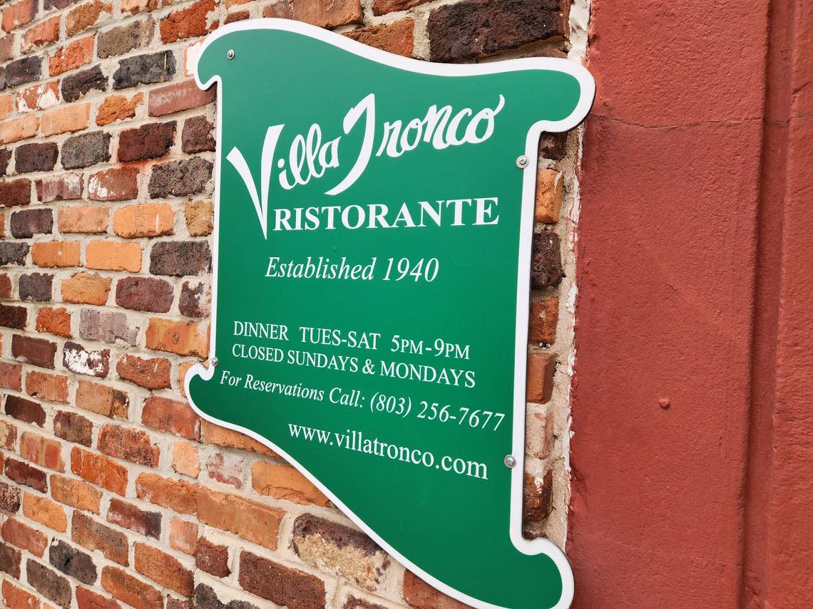 Villa Tronco in downtown Columbia on Blanding Street was founded in 1940 by Sadie Tronco.