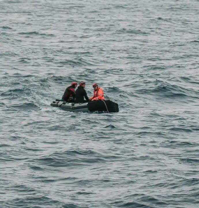 Las últimas fotos de la tripulación del submarino antes de la expedición al Titanic