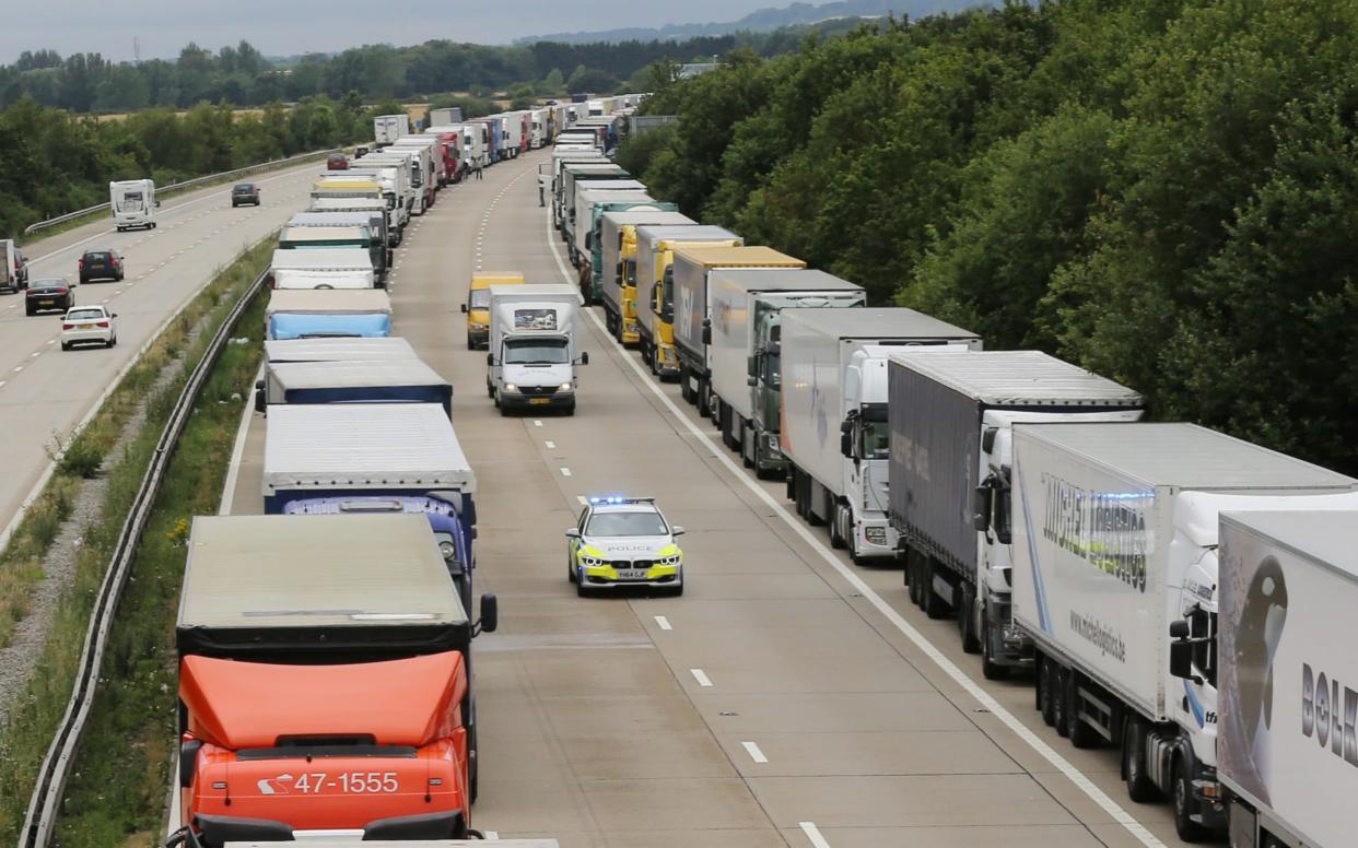 Operation Stack on the M20 in Kent - JIM BENNETT